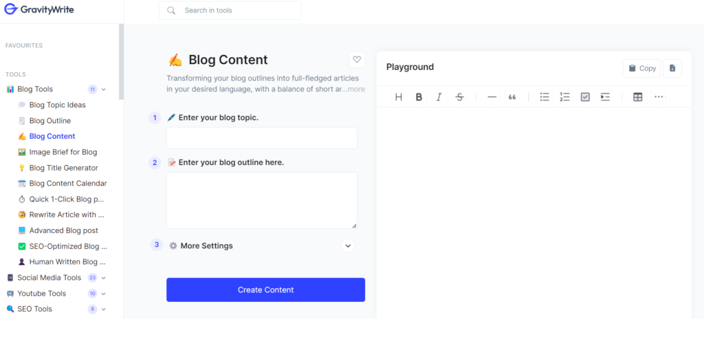 Blog Content AI